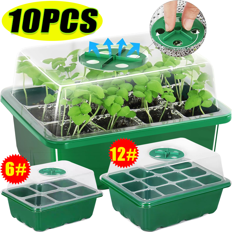 Propagation Tray Dome - Plateaux de démarrage pour pépinière, 6/12