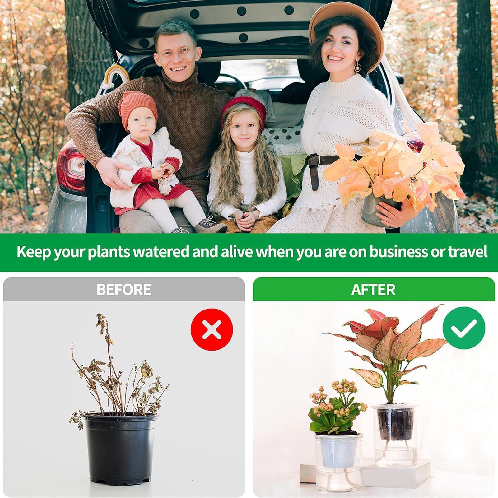 Self-Watering Planter - Mèches d'arrosage automatique pour plantes, système