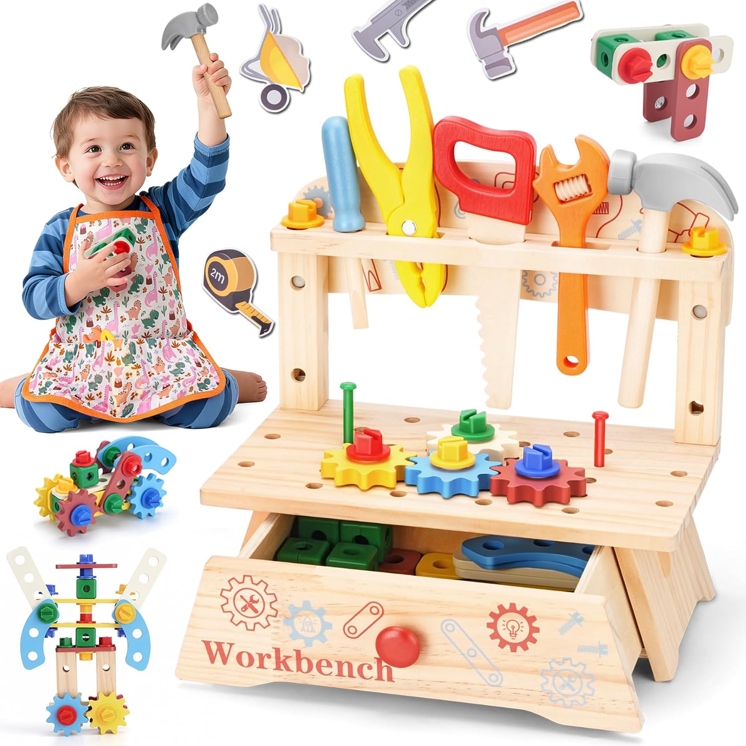 Gardening Tools Girls - Banc à outils en bois pour