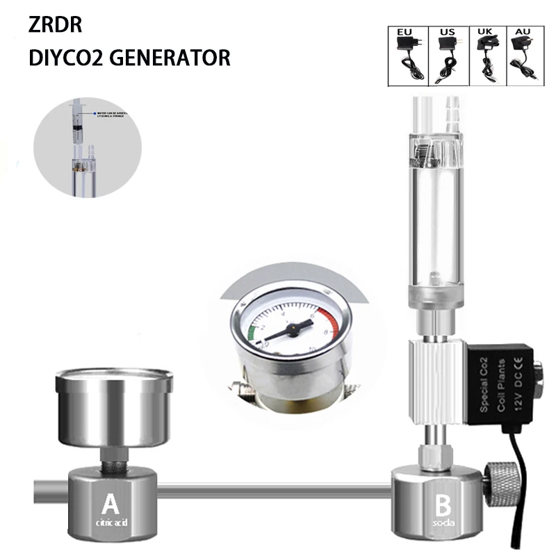 Aquaponics Fish Tank - Kit de générateur de CO2 DIY