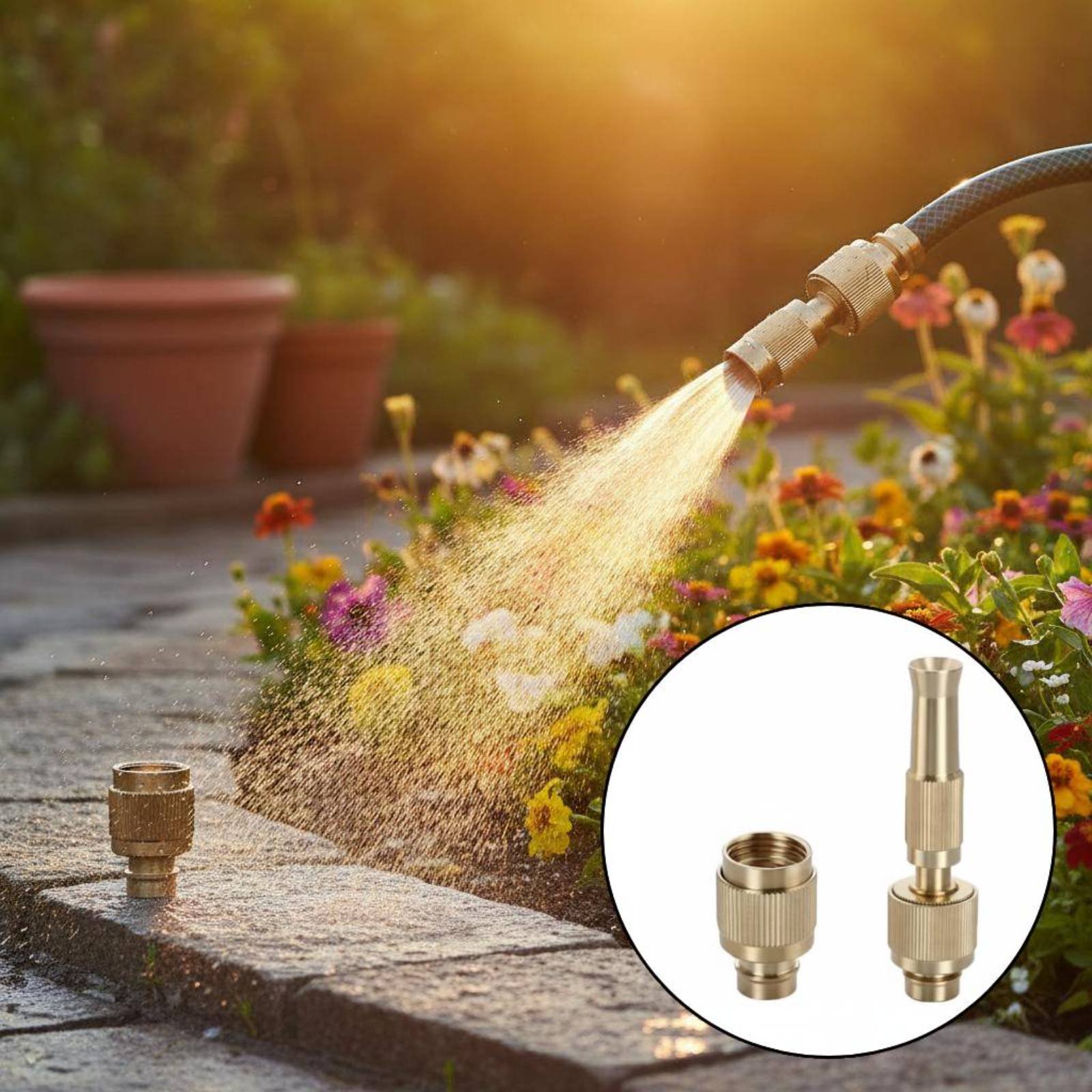 Gardening Tools And Equipment - Connecteur universel en laiton pour l'eau,