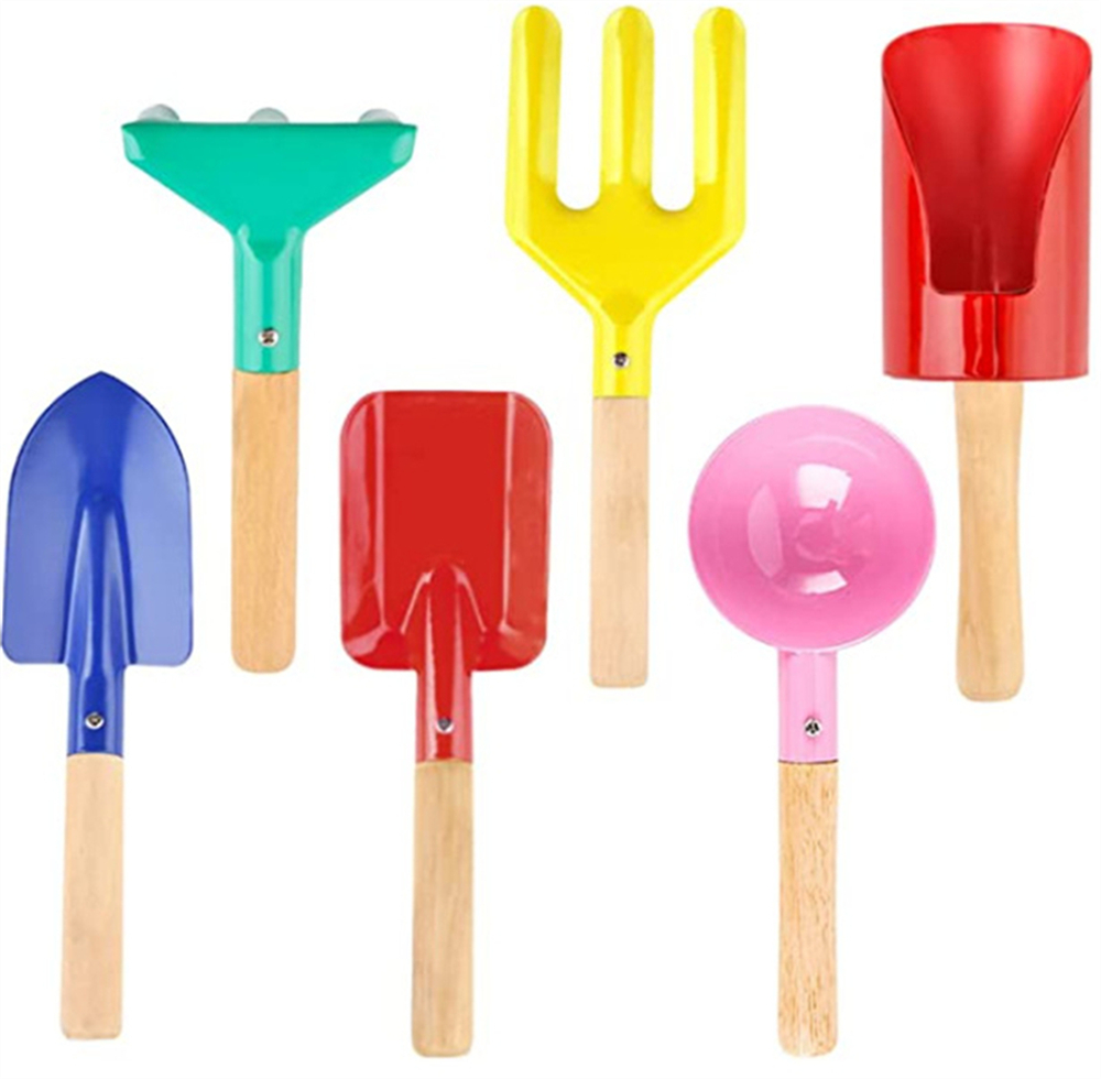 Gardening Tools Kit For Kids - Ensemble d'outils de jardinage multifonctionnels colorés