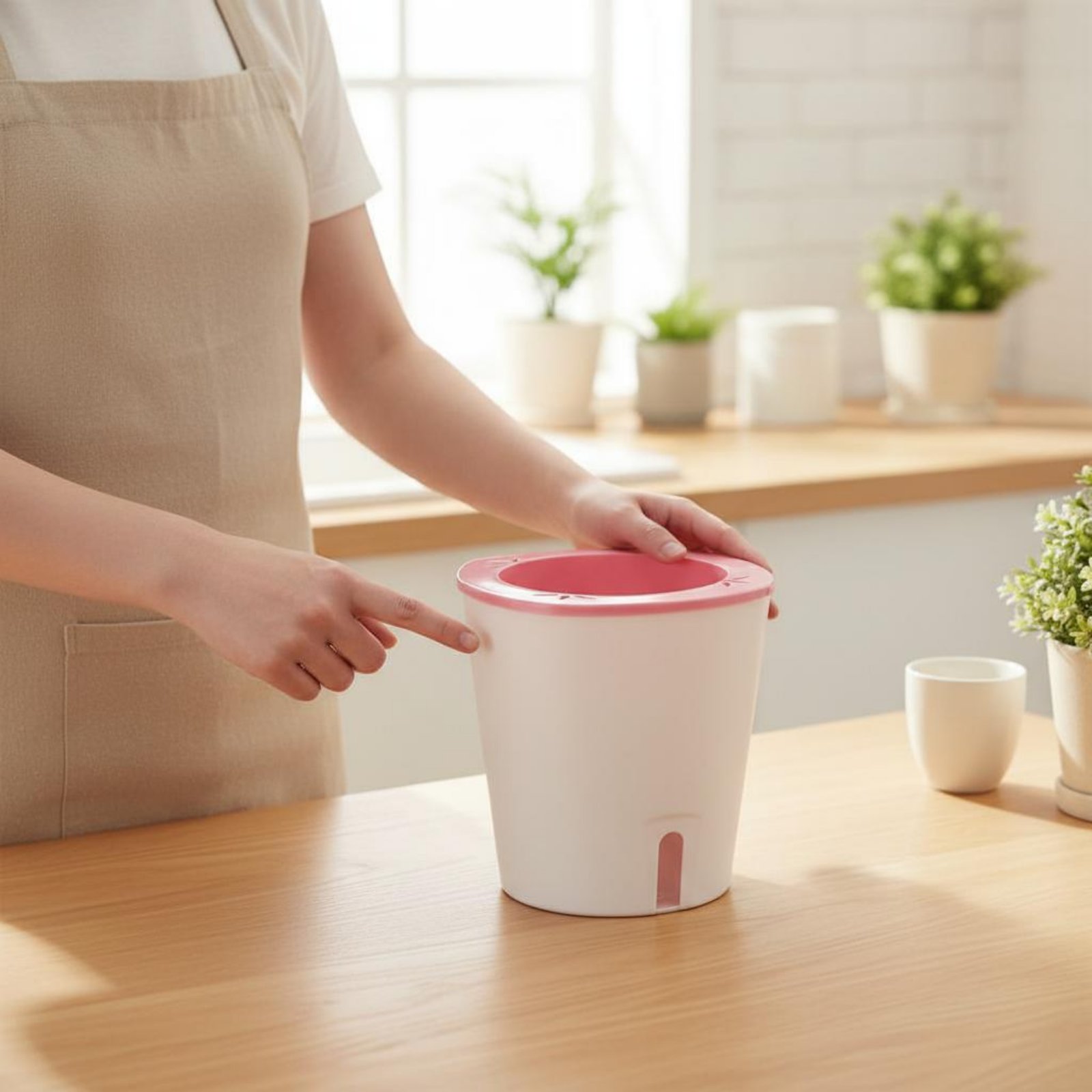 Self-Watering Planter - Jardinière auto-arrosante de grande taille, pot