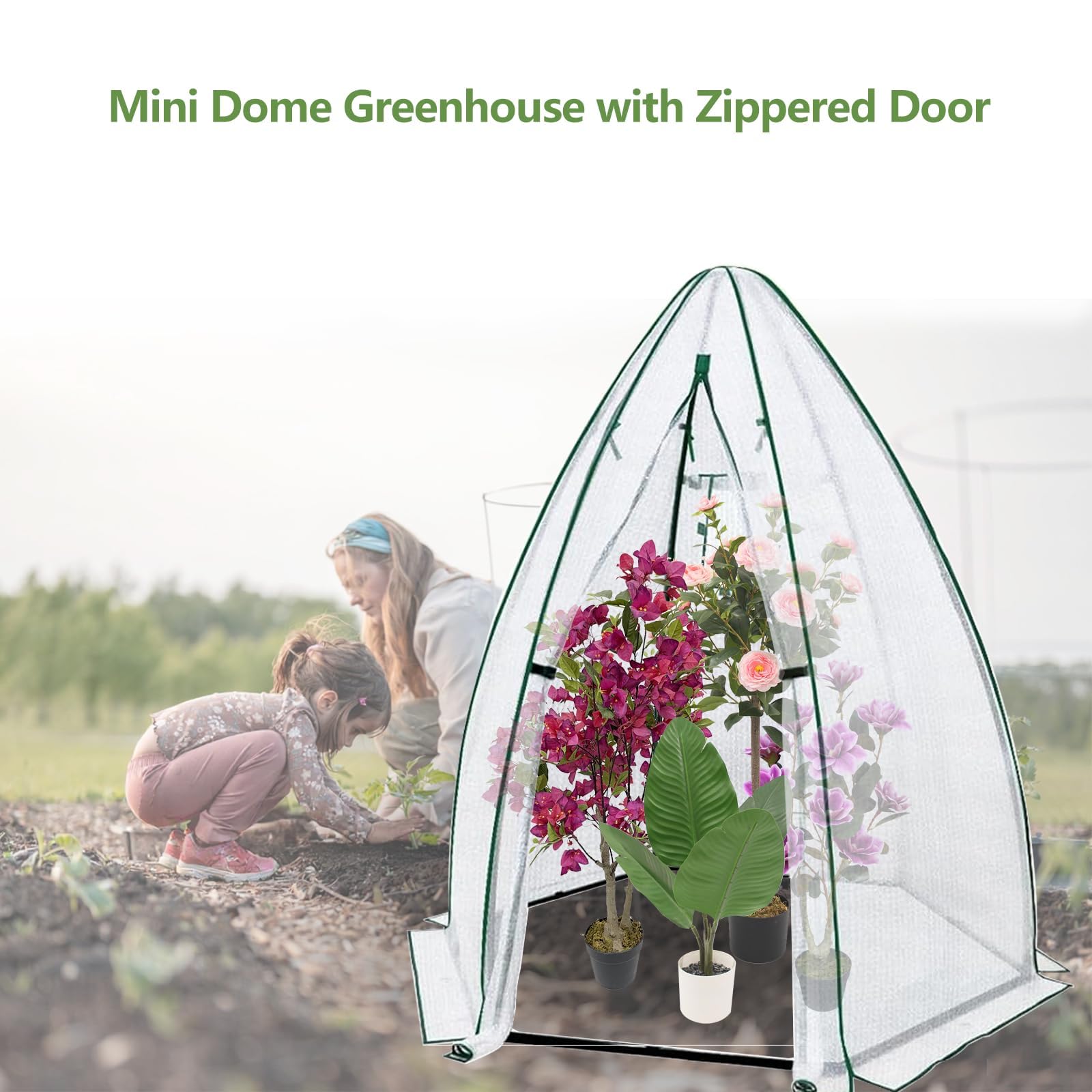 Greenhouse Mini Indoor - Mini serre hexagonale portable 54x54x71 cm