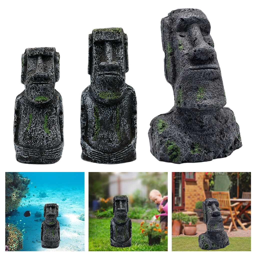 Statues Moai d'aquarium, ornem - Aquaponics Fish Tank avis et prix