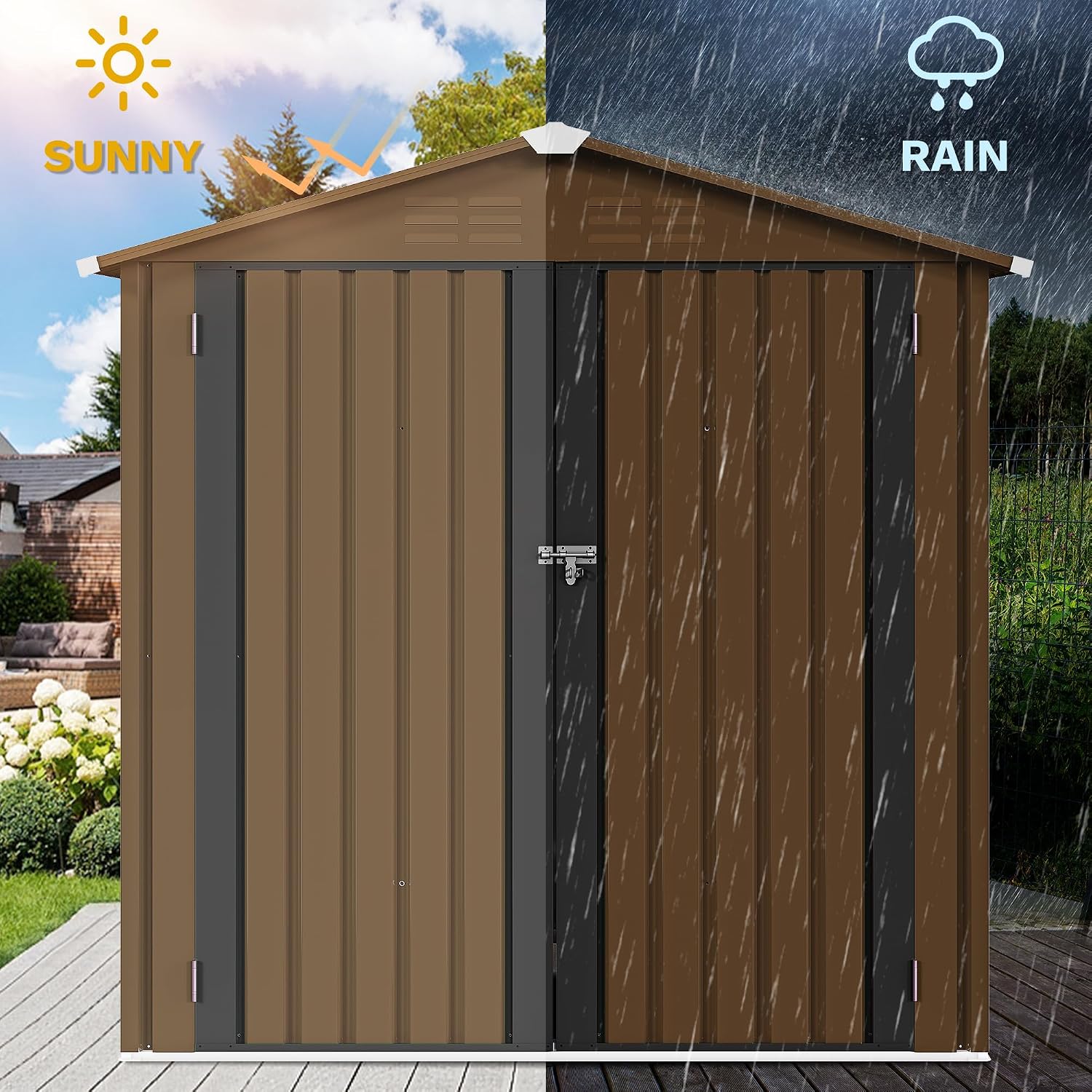Abri de jardin métallique 6x4  - Gardening Tool avis et prix