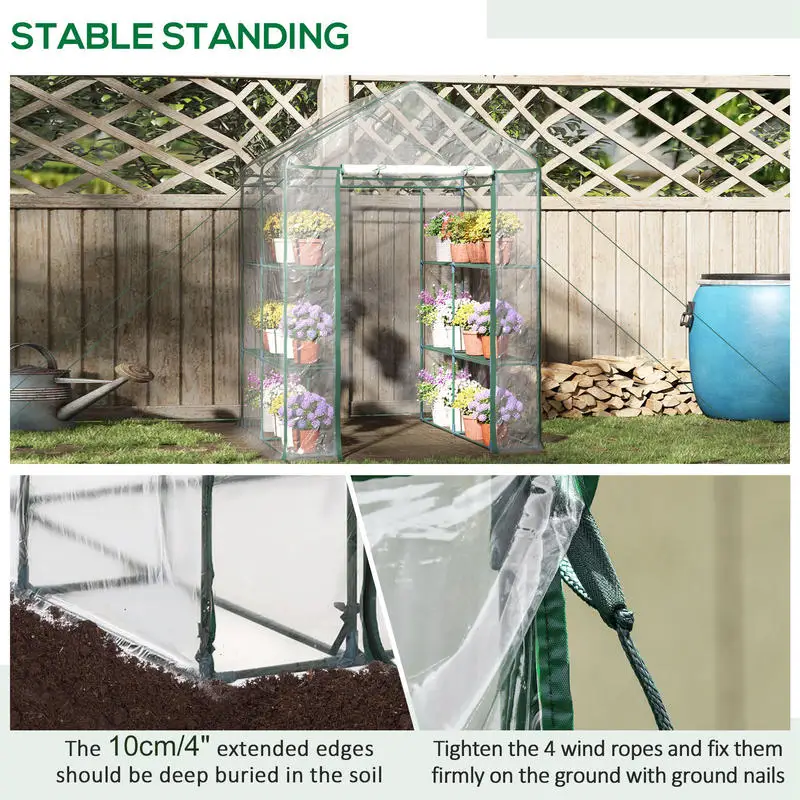 Kit de mini-serre Outsunny 5'  - Greenhouse Mini Indoor avis et prix