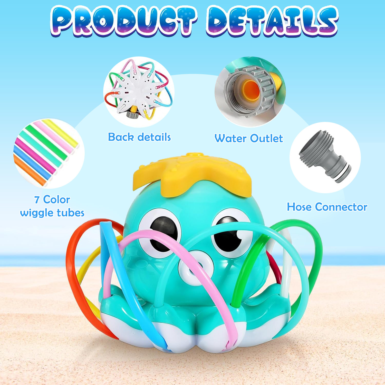 Arroseur de poulpe, jet d'eau, - Gardening Tools Kids avis et prix
