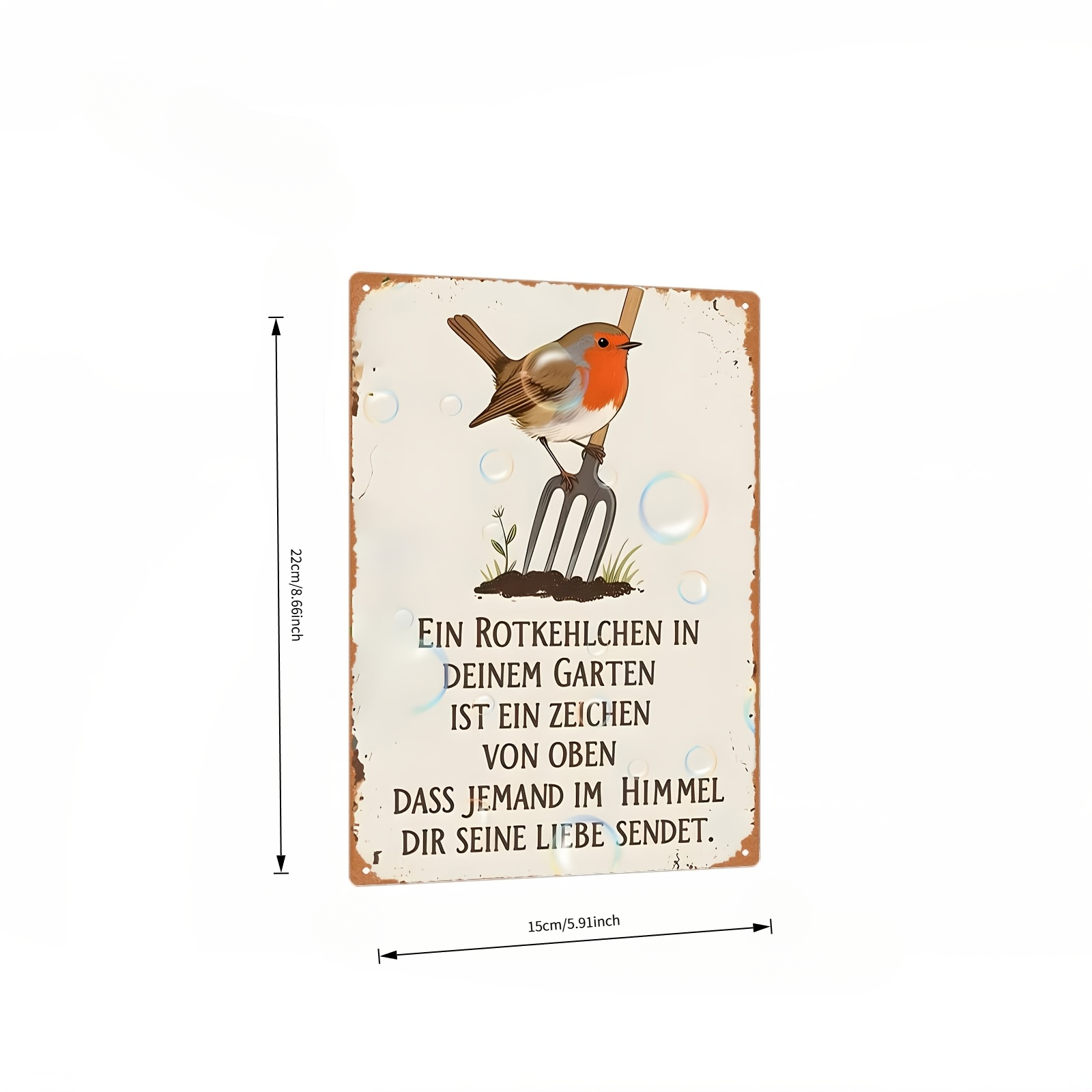 Panneau en bois vintage, rétro - Gardening Tools German avis et prix