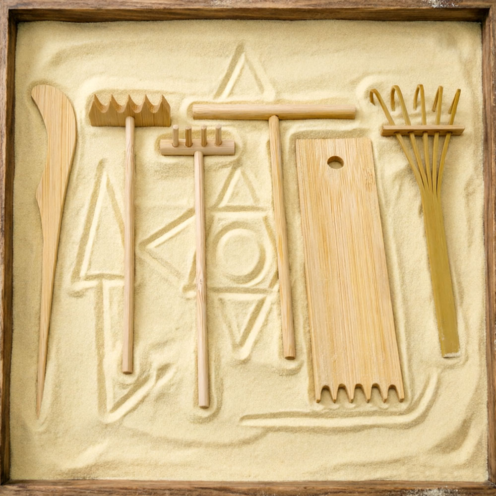 Kit de 6 râteaux à sable en ba - Gardening Tools Drawing avis et prix