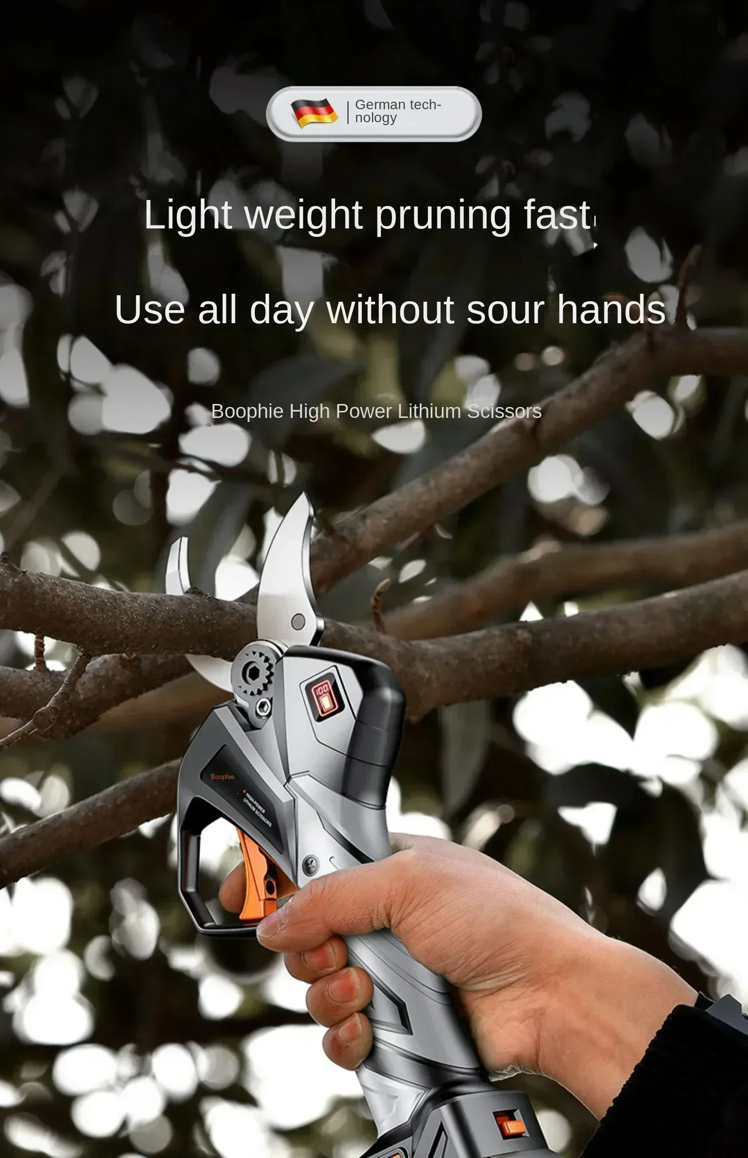 Sécateur électrique avec batte - Gardening Tools German avis et prix
