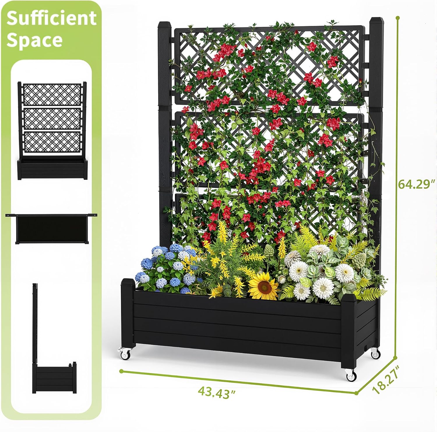 Bac de jardin surélevé avec tr - Self-Watering Planter avis et prix
