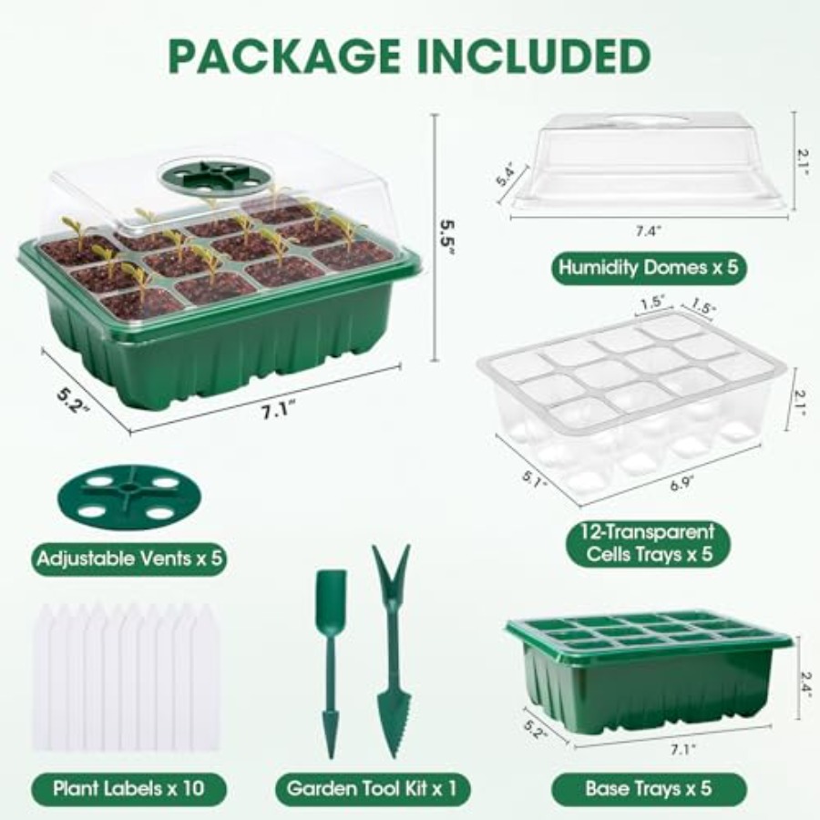 Lot de 5 plateaux de semis ave - Greenhouse Mini Indoor avis et prix