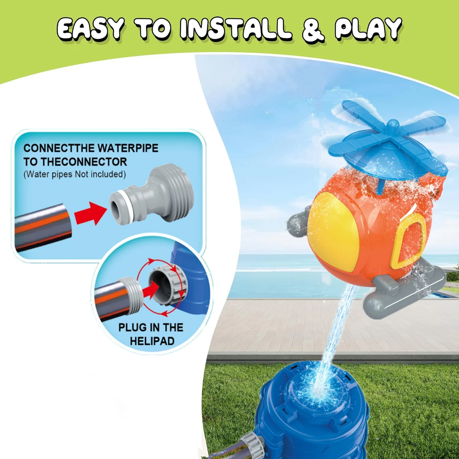 Hélicoptère arroseur jouet d'e - Gardening Tools Girls avis et prix